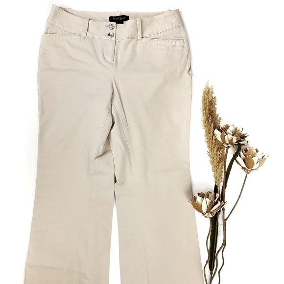 New WHBM Cream Boot Cut Jeggings 2R - Picture 2 of 8
